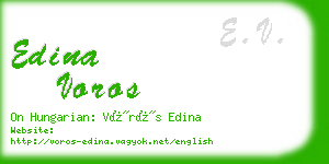 edina voros business card